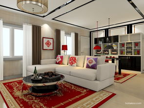 客餐廳裝修效果圖 簡(jiǎn)約主義家具效果圖g17862 尚品宅配