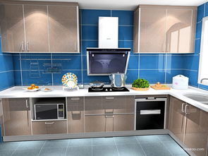 廚房裝修效果圖 提拉米蘇廚房效果圖f17080 尚品宅配