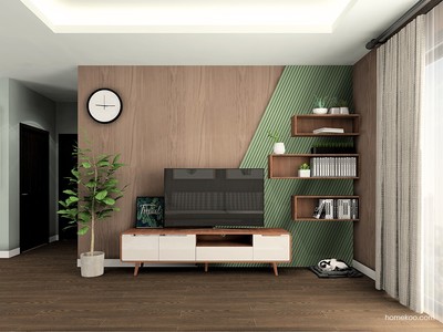 客餐廳裝修效果圖_新實用主義家具效果圖G25155_尚品宅配