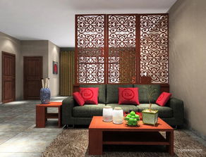 客餐廳裝修效果圖 新中式主義家具效果圖g10565 尚品宅配