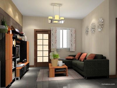 客餐廳裝修效果圖_德國森林家具效果圖G7066_尚品宅配