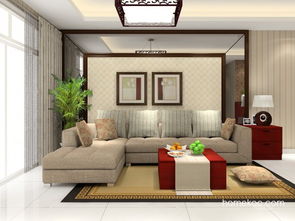 客餐廳裝修效果圖 中國韻家具效果圖g15500 尚品宅配
